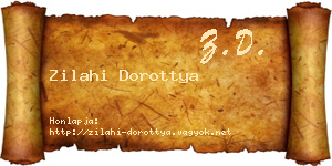 Zilahi Dorottya névjegykártya